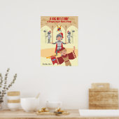 Dragon Slayer Knight Boy Verjaardagsfeestje Poster (Keuken)