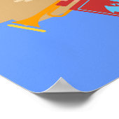 Dragon Slayer Knight Boy Verjaardagsfeestje Poster (Hoek)