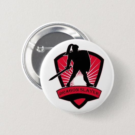 Dragon Slayer Knight Button (Voorkant /achterkant)