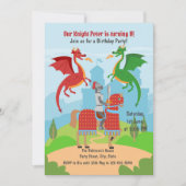 Dragon Slayer Knight Stories Verjaardagsfeest Kaart (Voorkant)