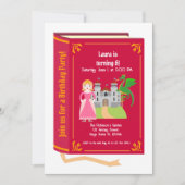 Dragon Slayer Knight Stories Verjaardagsfeest Kaart (Voorkant)