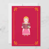 Dragon Slayer Knight Stories Verjaardagsfeest Kaart (Achterkant)