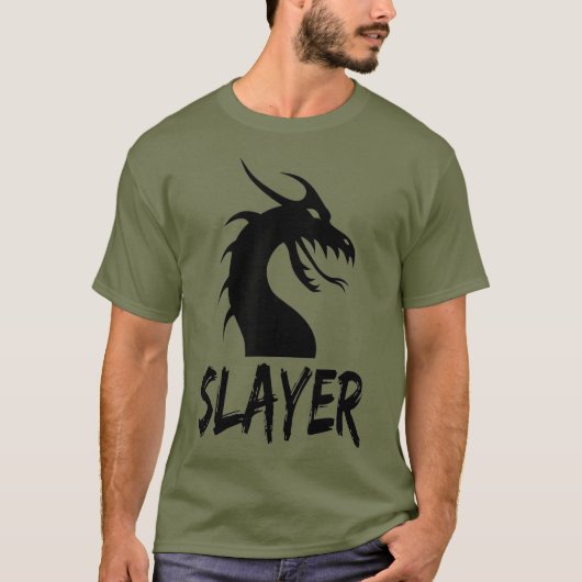 Dragon Slayer RPG Role Playing Game Gamer Gaming T-shirt (Voorkant)