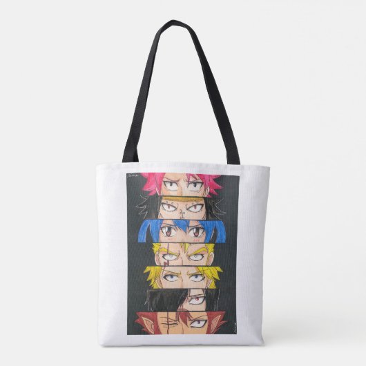 Dragon Slayers Anime Eyes - Fairy Tail Tote Bag (Achterkant)