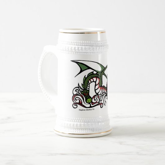 Dragon Smoke Stein Bierpul (Voorkant links)