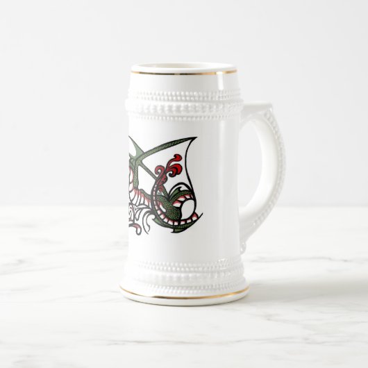 Dragon Smoke Stein Bierpul (Voorkant rechts)