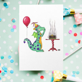 Dragon Smoke Verjaardag Kaart