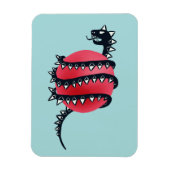Dragon Snake Gothic Magneet (Verticaal)