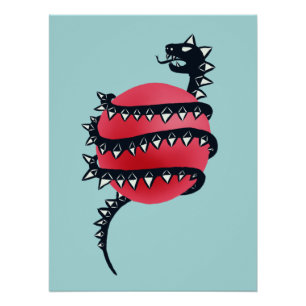 Dragon Snake Gothic Perfect Poster