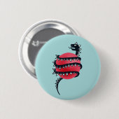 Dragon Snake Gothic Ronde Button 5,7 Cm (Voorkant /achterkant)