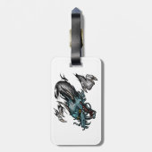 Dragon Soar Bagagelabel (Achterkant verticaal)