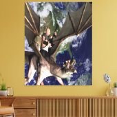 Dragon Song 2 Canvas Afdruk (Insitu (Woonkamer))