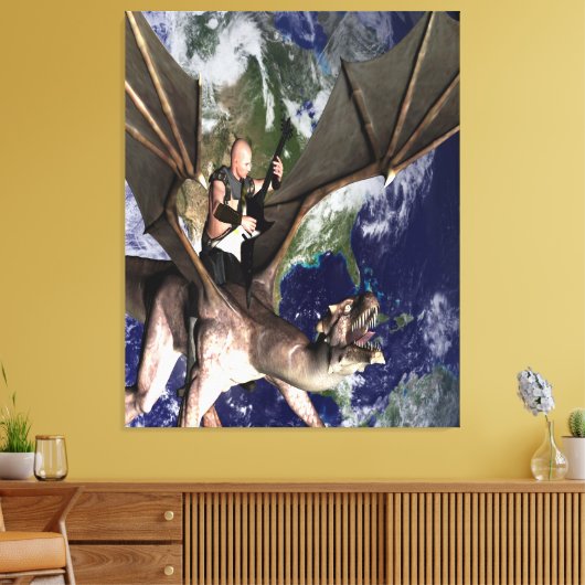 Dragon Song 2 Canvas Afdruk (Insitu (Woonkamer))