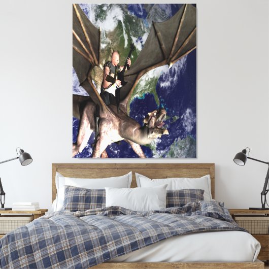 Dragon Song 2 Canvas Afdruk (Insitu (Slaapkamer))