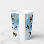 Dragon Species Fun Fantasy Personalized Birthday Papieren Bekers (Rechts)