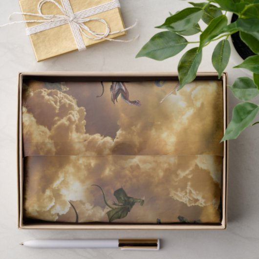 Dragon Species Fun Fantasy Personalized Birthday Tissuepapier (Geschenk)