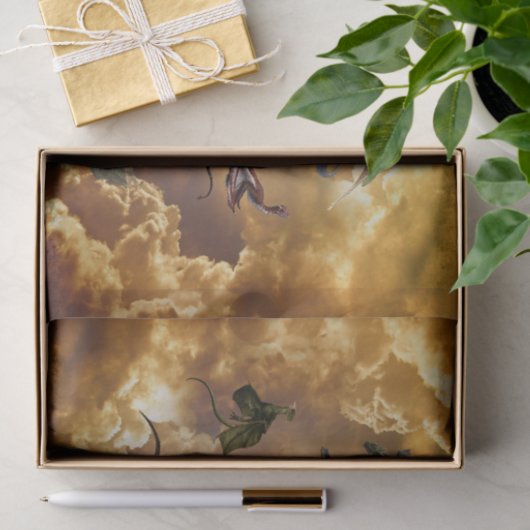 Dragon Species Fun Fantasy Personalized Birthday Tissuepapier (Geschenk)