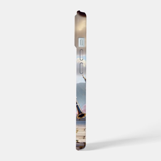 Dragon spelen klarinet iphone case iPhone 15 case (Linkerkant)