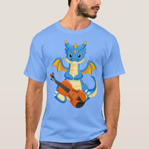 Dragon Spelen Violin Funny Good Dragon Violin Lov T-shirt