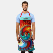 Dragon Spiral All-Over Print Schort (Gedragen)