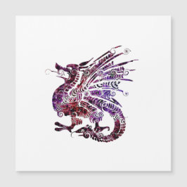 Dragon Spirit Animal Emblem Totem Save the Date Magnetische Uitnodiging