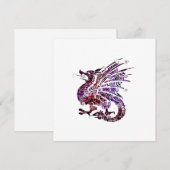 Dragon Spirit Animal Totem Emblem Kaart (Voorkant / Achterkant)