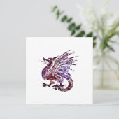 Dragon Spirit Animal Totem Emblem Kaart (Staand voorkant)