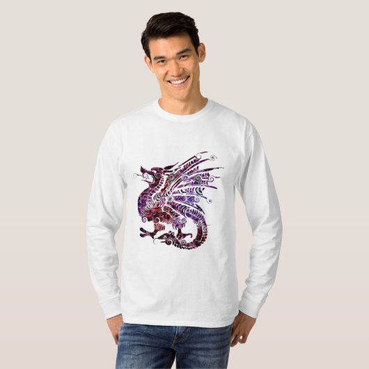 Dragon Spirit Animal Totem Emblem T-Shirt (Voorkant volledig)