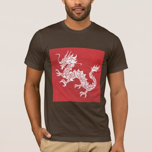 Dragon Spirit Animal Totem Emblem T-shirt (Voorkant)