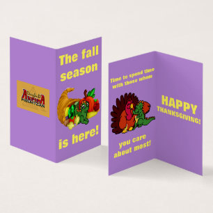 Dragon Squad Thanksgiving Card Kaart