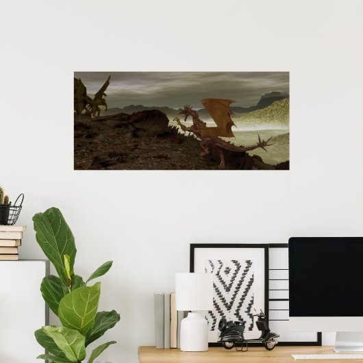 Dragon Standoff Poster (Thuiskantoor)