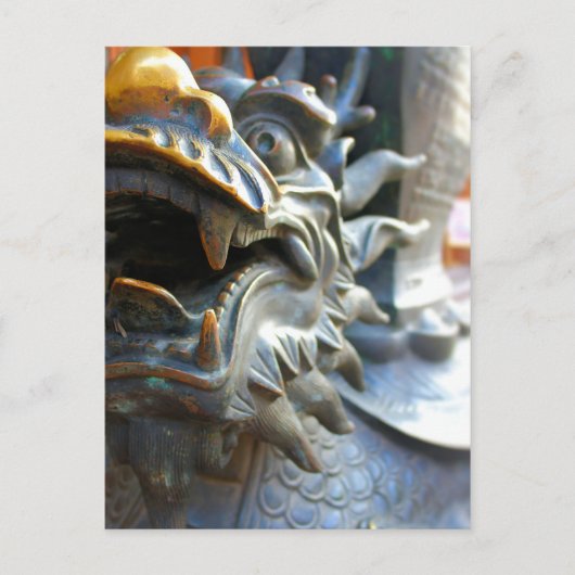 Dragon Statue - Yu Market - Shanghai, China Briefkaart (Voorkant)