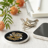 Dragon Steampunk Art Sleutelhanger (Zijkant)