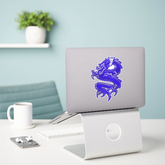 Dragon Sticker (Laptop op bureau)