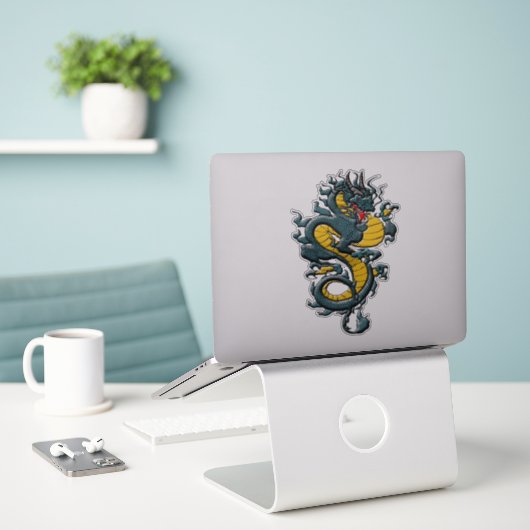 Dragon Sticker (Laptop op bureau)
