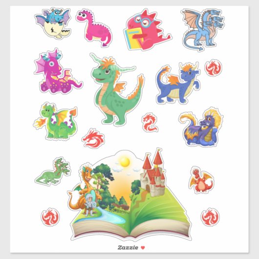 Dragon Sticker Pack bundel in één (Vel)