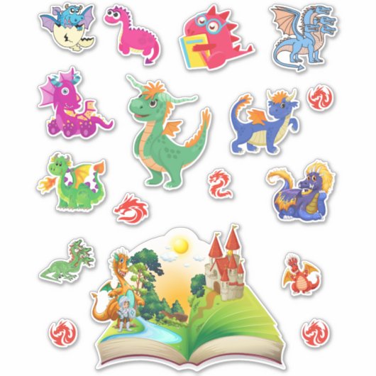 Dragon Sticker Pack bundel in één (Voorkant)