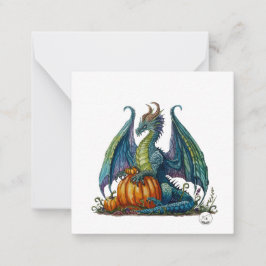 Dragon-stijl voor postkaarten notitiekaartje