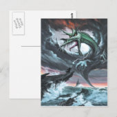 Dragon Storm Briefkaart (Voorkant / Achterkant)