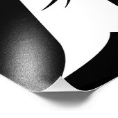 Dragon Styled Letter A, Dragon Alphabet, Monogram Foto Afdruk (Hoek)