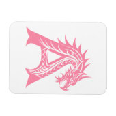 Dragon Styled Letter A, Dragon Alphabet, Monogram Magneet (Horizontaal)