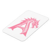 Dragon Styled Letter A, Dragon Alphabet, Monogram Magneet (Linkerzijde)