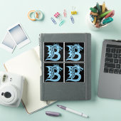 Dragon Styled Letter B, Dragon Alphabet, Monogram Sticker (iPad Cover)