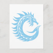 Dragon Styled Letter C, Dragon Alphabet, Monogram Briefkaart (Voorkant)