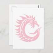 Dragon Styled Letter C, Dragon Alphabet, Monogram Briefkaart (Voorkant / Achterkant)