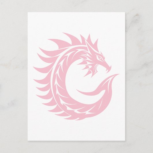 Dragon Styled Letter C, Dragon Alphabet, Monogram Briefkaart (Voorkant)
