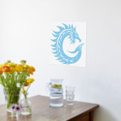 Dragon Styled Letter C, Dragon Alphabet, Monogram Folie Afdrukken (Laag (Keuken))