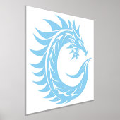 Dragon Styled Letter C, Dragon Alphabet, Monogram Folie Afdrukken (Laagn)