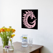 Dragon Styled Letter C, Dragon Alphabet, Monogram Folie Afdrukken (Laag (Keuken))