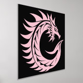 Dragon Styled Letter C, Dragon Alphabet, Monogram Folie Afdrukken (Laagn)